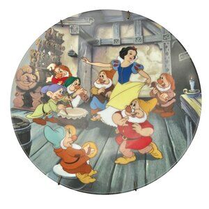 Disney Knowles China Plate #19396F The Dance of Snow White and the Seven Dwarfs